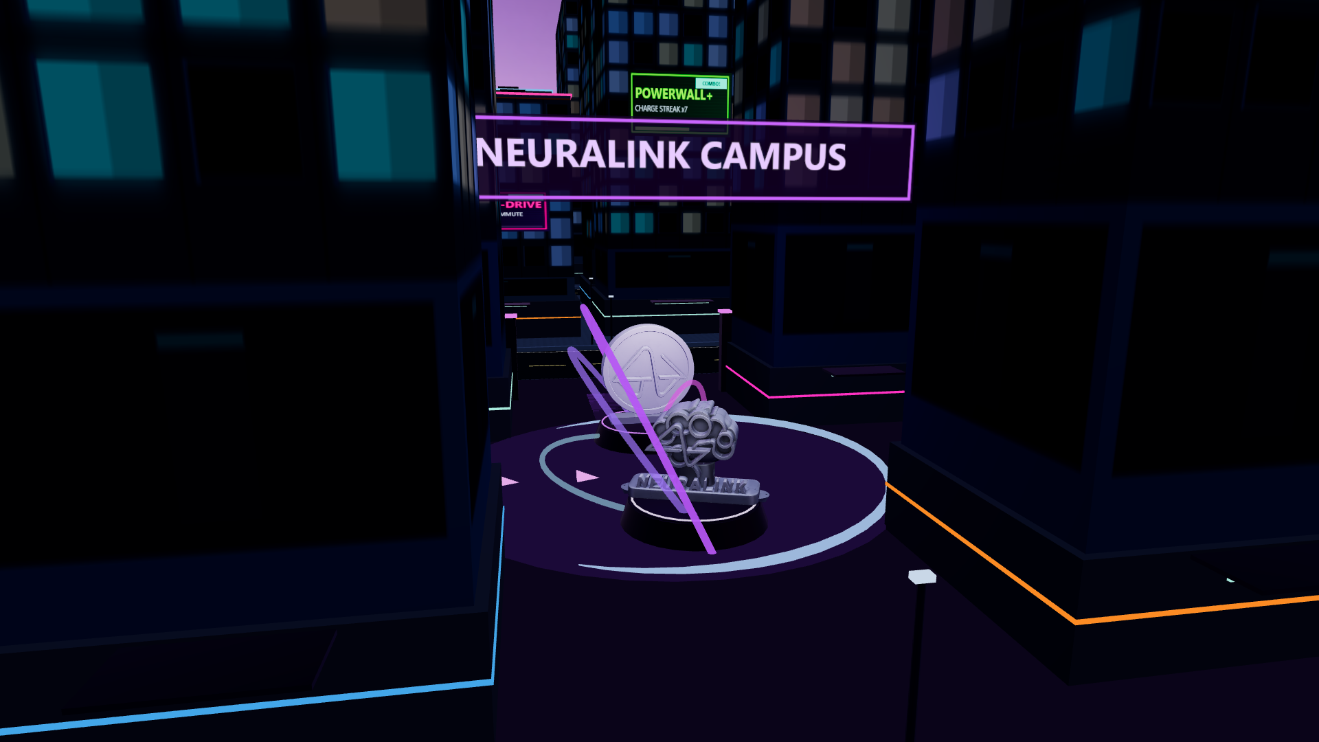 Neuralink campus courtyard